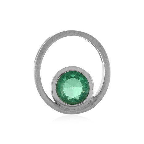 Ciondolo in argento con Smeraldo Russo (MONOSONO COLLECTION)