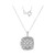 Zircon Silver Necklace (Adela Silber)
