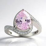 Anello in argento con Kunzite