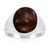 Zilveren ring met een vuur agaat