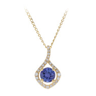 Collana in oro con Tanzanite AAA (CIRARI)