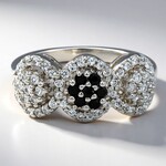 Anello in argento con Spinello Nero