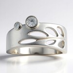 Anello in argento con Diamante I2 (H) (de Melo)