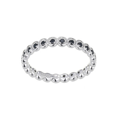 Anello in argento con Spinello Nero
