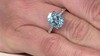 Zilveren ring met een hemel-blauwe topaas