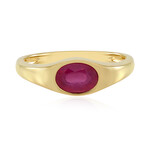 Zilveren ring met een Madagaskar Roze Saffier