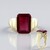Anello in oro con Rubino del Madagascar (de Melo Gold)