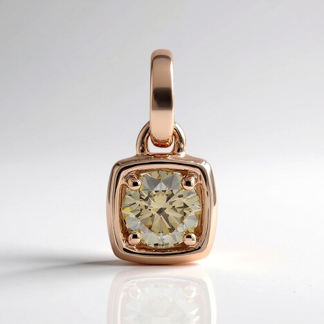 Ciondolo in oro con Diamante Rose de France VS1 di Argyle (Annette)