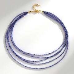 Collana in argento con Tanzanite