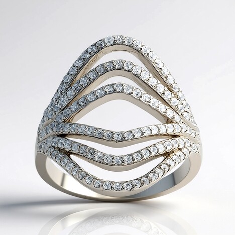 Anello in argento con Zircone