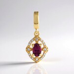 Ciondolo in argento con Umbalite