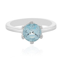 Bague en argent et Topaze bleu ciel