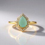Anello in argento con Grandidierite