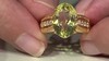 Anillo en plata con Quarzo limón