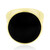 Zilveren ring met een onyx (MONOSONO COLLECTION)
