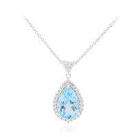 Collana in argento con Topazio Blu Cielo