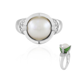 Anillo en plata con Perla Freshwater (Adela Silber)