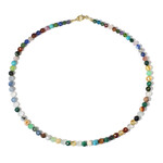 Edelstein-Silberhalskette