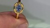 Anillo en plata con Zafiro azul Ceylon
