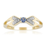 Gouden ring met een benitoiet