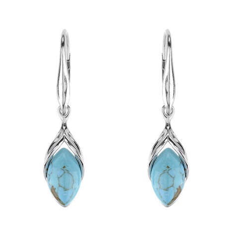 Pendientes en plata con Turquesa (dagen)