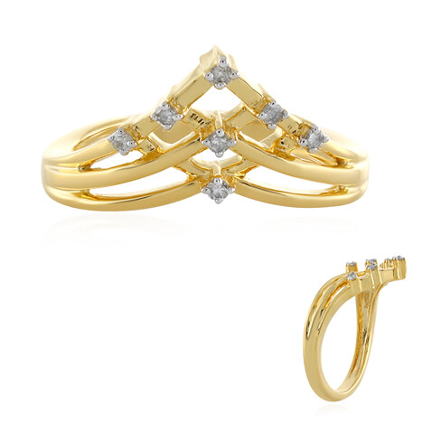 I4 (J) Diamant-Silberring