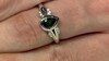 Bague en argent et Diopside de Russie