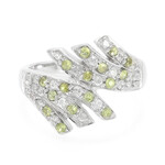 Zilveren ring met demantoiden