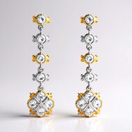 Pendientes en plata con Zircón (Gems en Vogue)