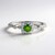 Anello in argento con Diopside Russo