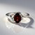 Anello in argento con Granato d’India