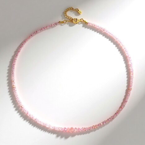 Collana in argento con Morganite del Madagascar