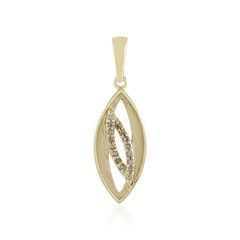 Gouden hanger met I2 Champagne Diamanten (de Melo)
