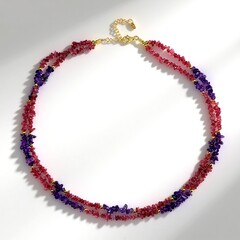 Collana in argento con Ematite Dorata