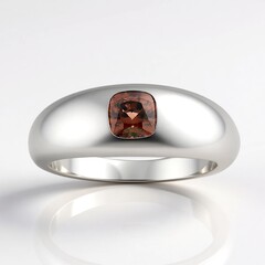 Anello in argento con Zircone Rosa