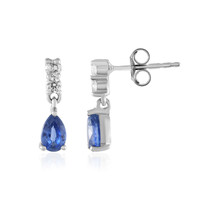 Boucles d'oreilles en argent et Kyanite du Népal