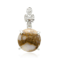 Pendentif en argent et Quartz Dinosaure