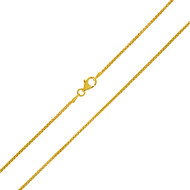 Silber-Zopfkette - 3,8 g - 50 cm - vergoldet