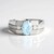 Bague en argent et Aigue-marine du Brésil