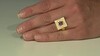 Zilveren ring met een Malaya granaat