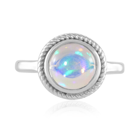Bague en argent et Opale Welo