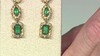 Zilveren oorbellen met Zambia-smaragdstenen (Gems en Vogue)