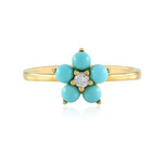 Anello in argento con Turchese Sleeping Beauty (Faszination Türkis)
