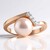 Anello in argento con Perla d'Acqua Dolce Rosa (TPC)