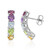 Boucles d&#039;oreilles en argent et Grenat Rhodolite