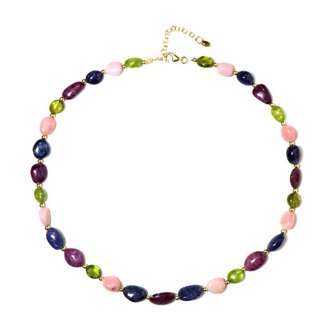 Collana in argento con Opale Rosa (Riya)