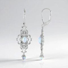 Orecchini in argento con Opale di Welo
