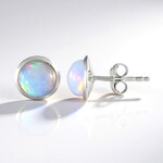 Orecchini in argento con Opale di Welo AAA (de Melo Essence)
