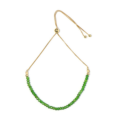 Bracciale in argento con Diopside Russo