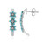 Boucles d'oreilles en argent et Turquoise